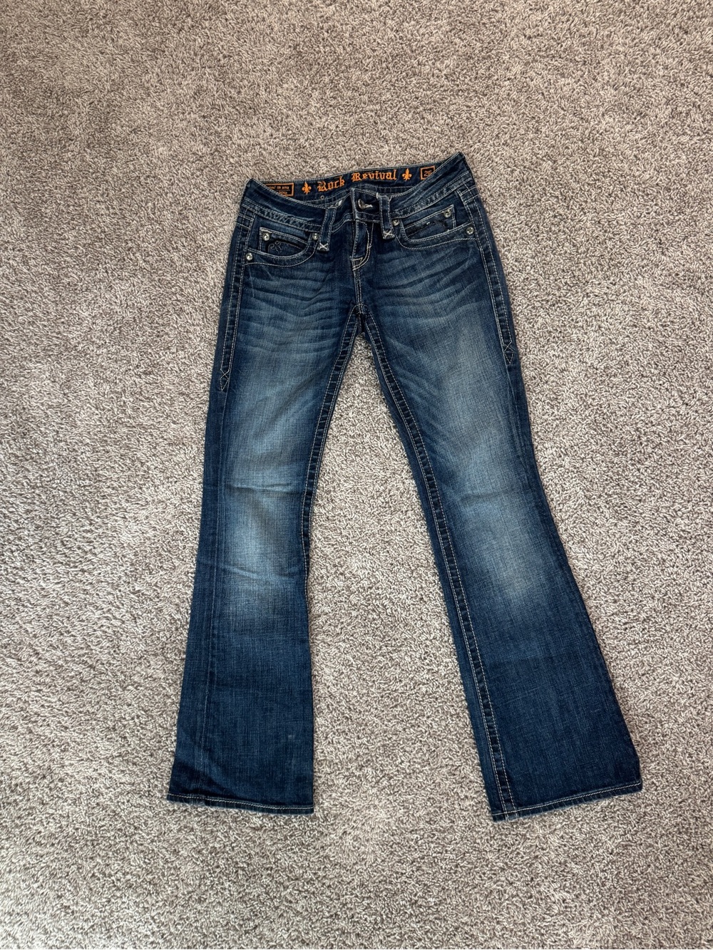 Rock Revival Dark Blue Flare Jeans
